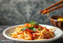 Découvrez les saveurs uniques de la cuisine asiatique Discover the unique flavors of Asian cuisine.