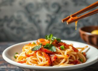 Découvrez les saveurs uniques de la cuisine asiatique Discover the unique flavors of Asian cuisine.