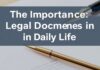 L’Importance des Documents Juridiques dans la Vie Quotidienne The Importance of Legal Documents in Daily Life