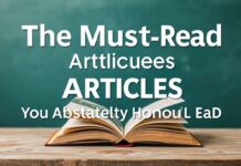 Les Articles Incontournables Que Vous Devez Lire Absolument The Must-Read Articles You Absolutely Should Read